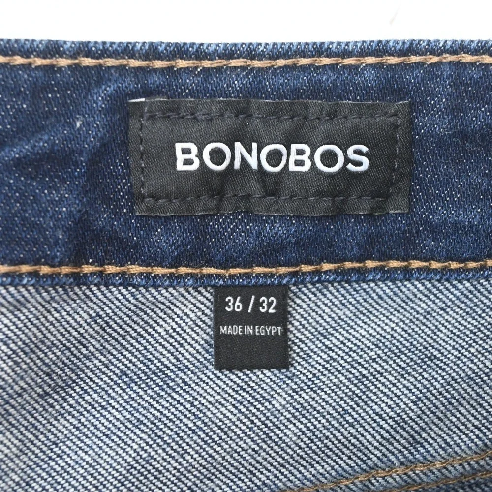 Bonobos 36x32 Dark Stretch Denim Athletic Fit Tapered Mens Jeans